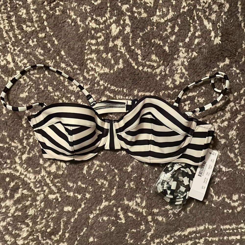 NWT [jcrew] striped bikini top